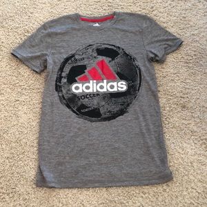 Men’s Adidas sweat wicking soccer shirt.